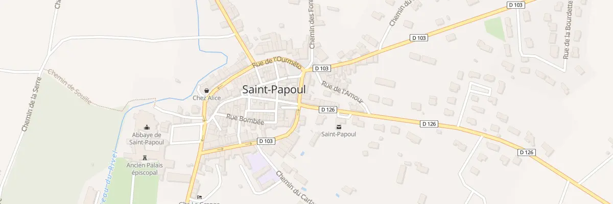 Plan du 1 Av Monseigneur de Maille à Saint-Papoul
