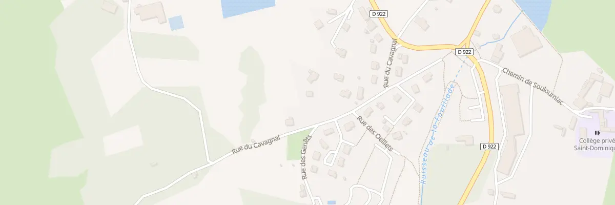 Plan du 18 Rue du Cavagnal à La Fouillade