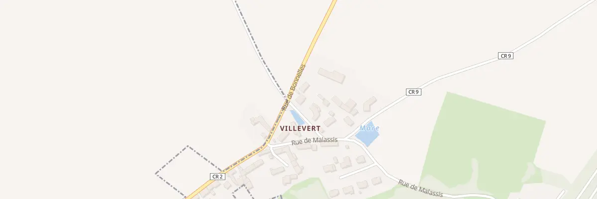Plan du 1 Rue de la Mare à Pecqueuse