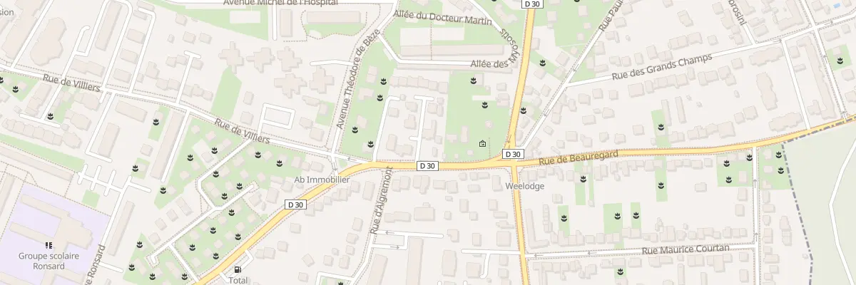Plan du 10 Av de la Maladrerie à Poissy