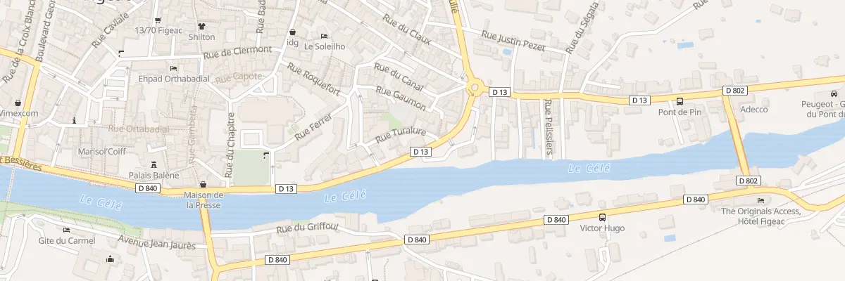 Plan du 1 Rue Turalure à Figeac