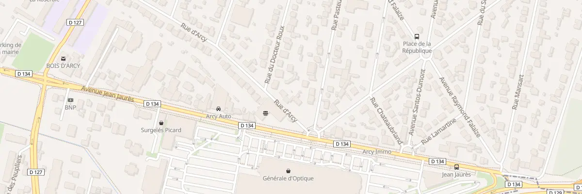 Plan du 8 Rue d’Arcy à Bois-d’Arcy