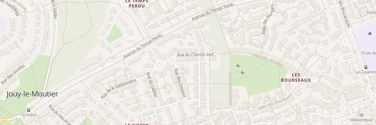 Plan du 4 Rue du Chemin Vert à Jouy-le-Moutier