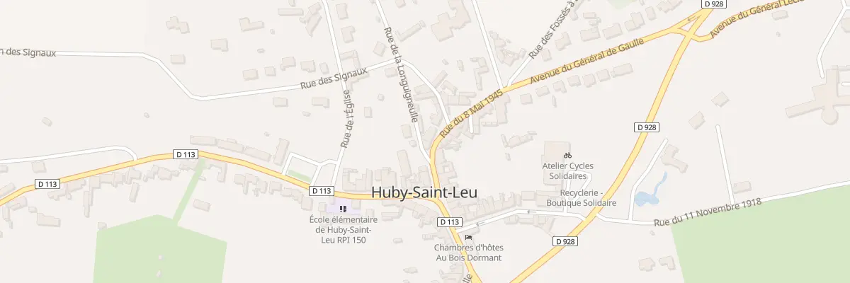 Plan du 23 Rue du Huit Mai 1945 à Hesdin-la-Forêt
