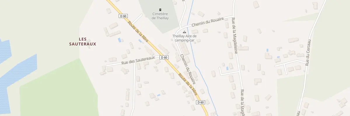 Plan du 40 Rte de Rere à Theillay