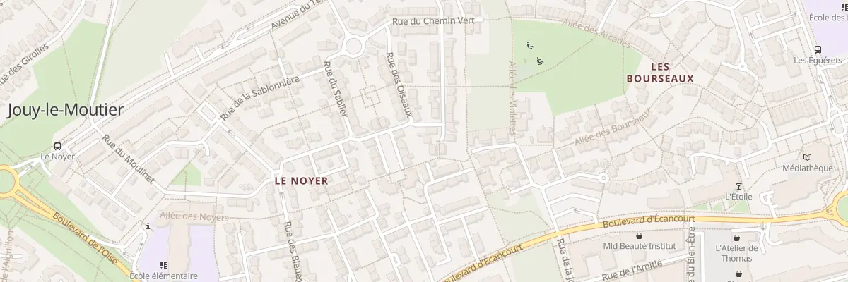 Plan du 18 Rue des Glaneuses à Jouy-le-Moutier