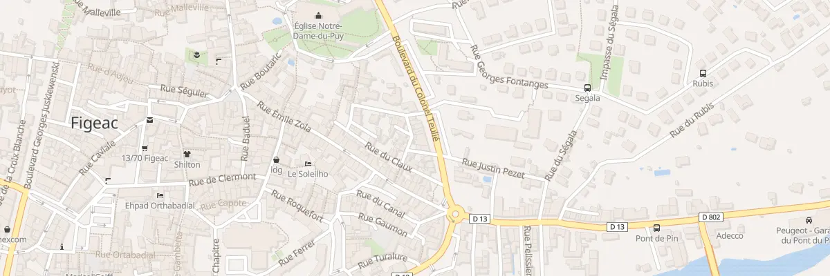 Plan du 8 Rue des Bonatistes à Figeac