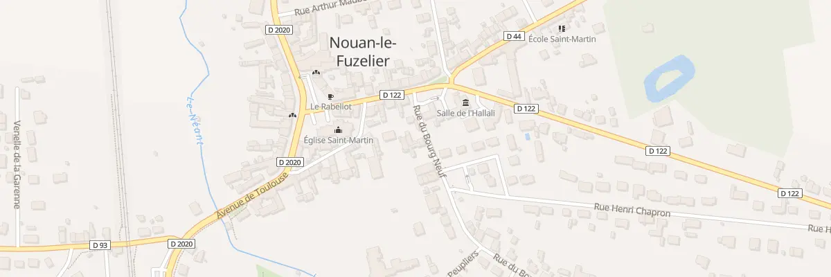 Plan du 2 Rue du Bourg-Neuf à Nouan-le-Fuzelier