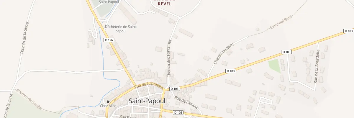 Plan du 2 Che des Fontaines à Saint-Papoul
