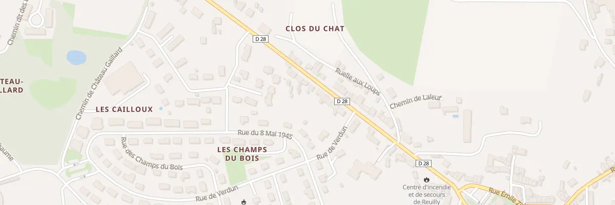 Plan du 23 Av du Président Wilson à Reuilly