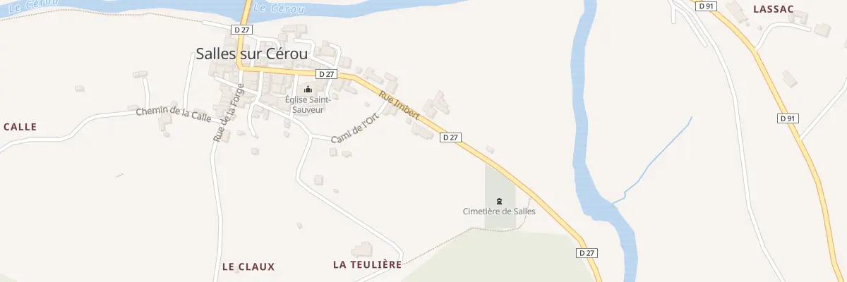 Plan du 5045 Salles à Salles