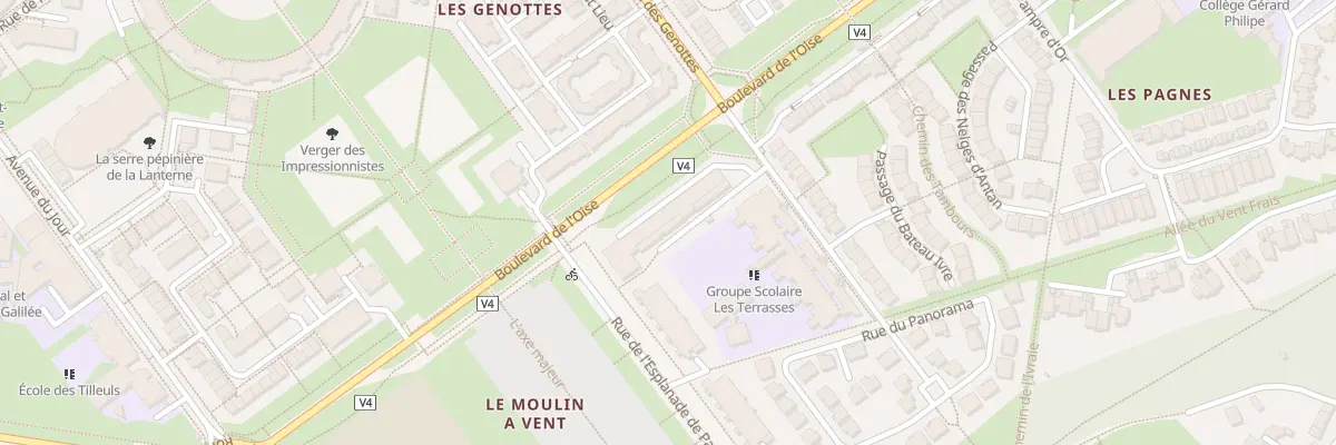 Plan du 1 Imp des Terrasses à Cergy