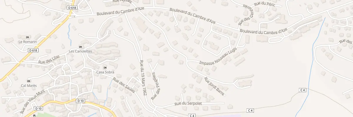 Plan du 4 Rue des Careilles à Font-Romeu-Odeillo-Via