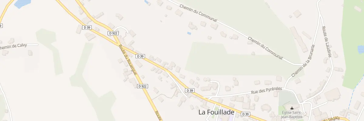 Plan du 10 Rte de la Lande à La Fouillade