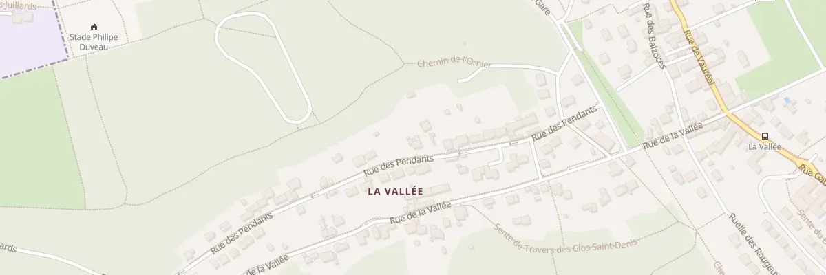 Plan du 22 Rue des Pendants à Jouy-le-Moutier