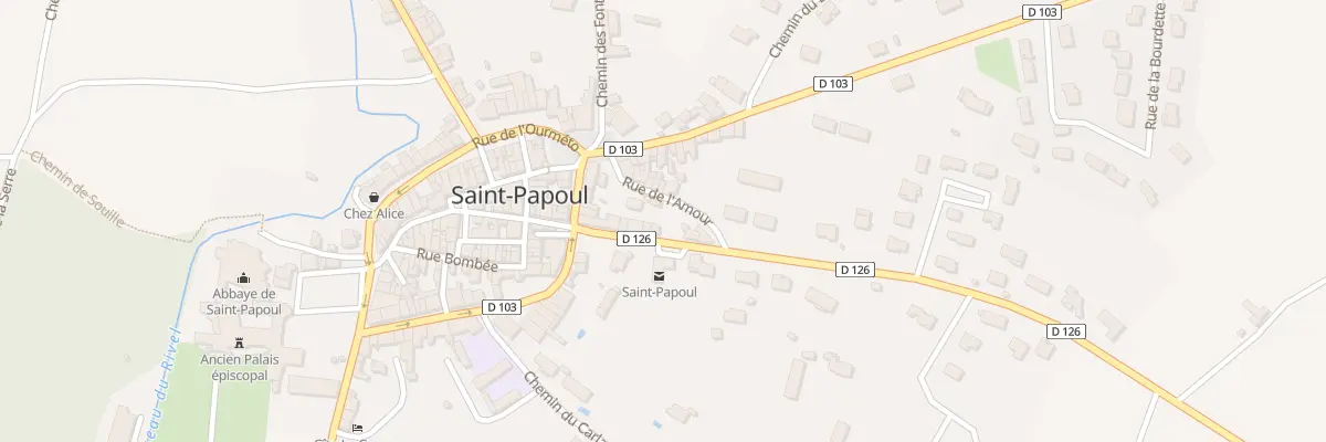 Plan du 9 Av Monseigneur de Maille à Saint-Papoul