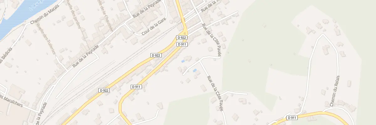 Plan du 18B Rue de la Côte Pavée à Villefranche-de-Rouergue
