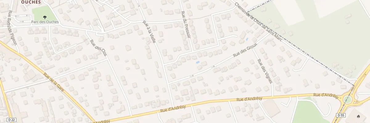 Plan du 8 Rue Saint Vincent à Chanteloup-les-Vignes
