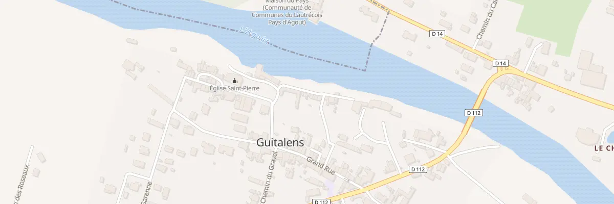 Plan du 3 Che de la Rive à Guitalens-L’Albarède