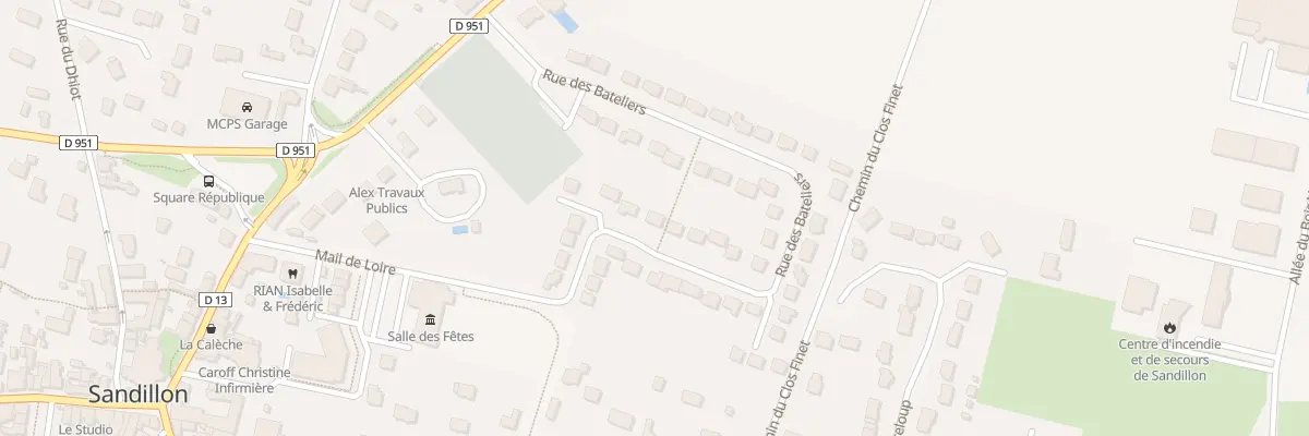 Plan du 19 Rue des Bateliers à Sandillon