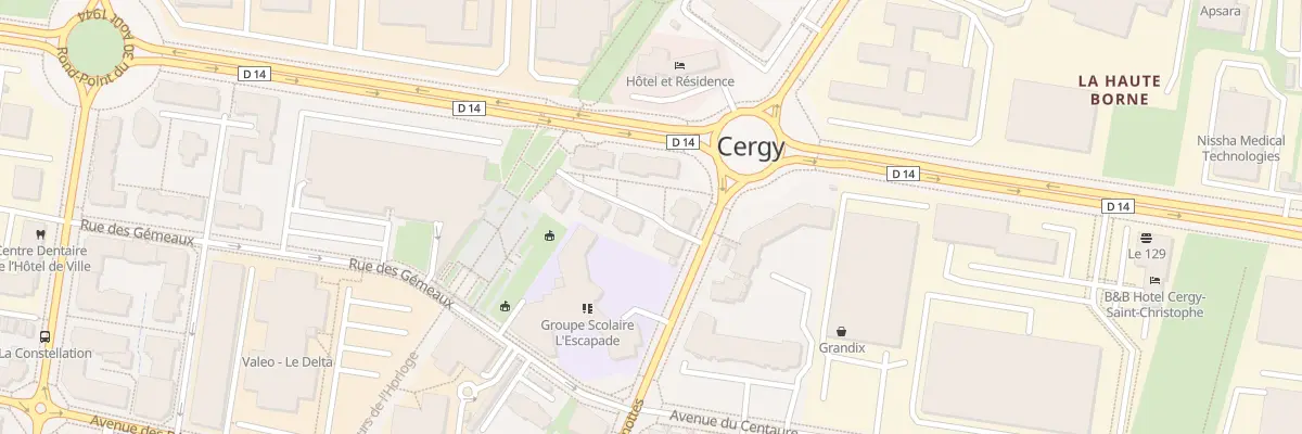 Plan du 39 Av des Genottes à Cergy