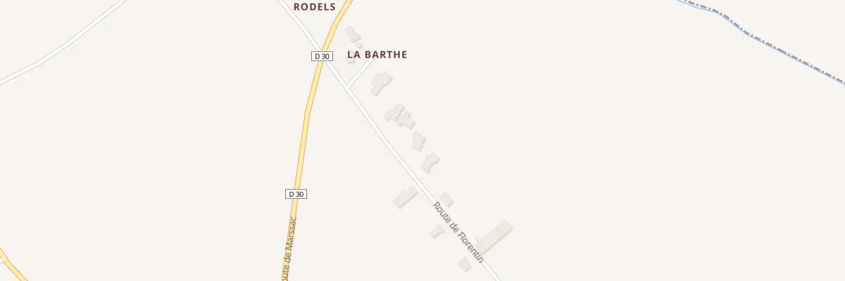 Plan du 44 Rte de Florentin à Aussac