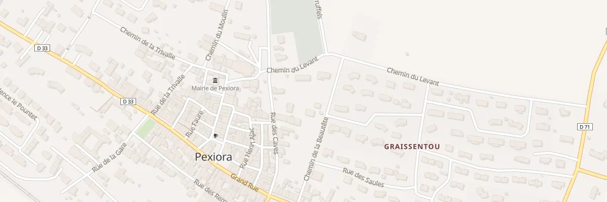 Plan du 181 Che de la Beautete à Pexiora