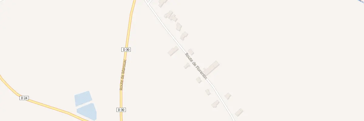 Plan du 37 Rte de Florentin à Aussac