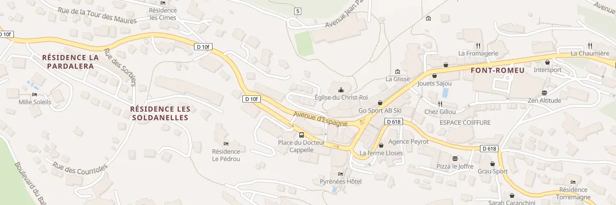 Plan du 5 Rue Fernand Bouyonnet à Font-Romeu-Odeillo-Via