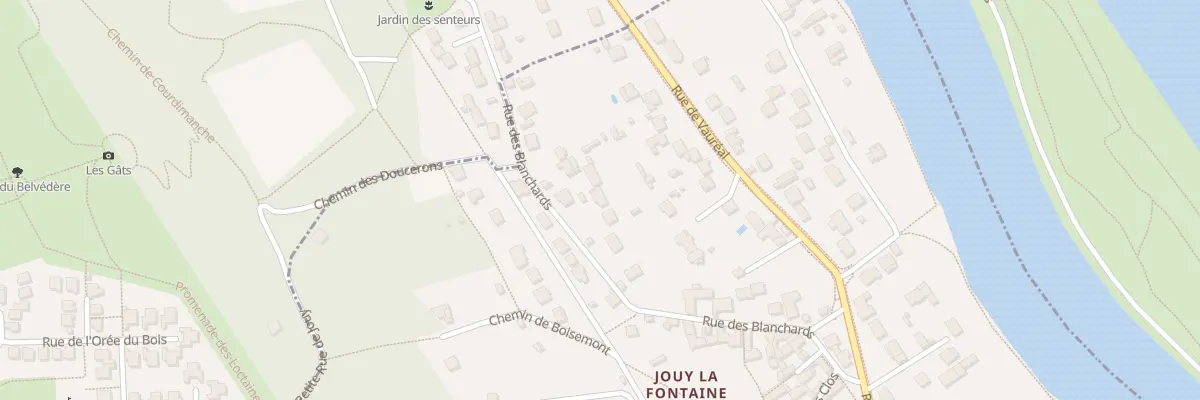 Plan du 14 Rue des Blanchards à Jouy-le-Moutier
