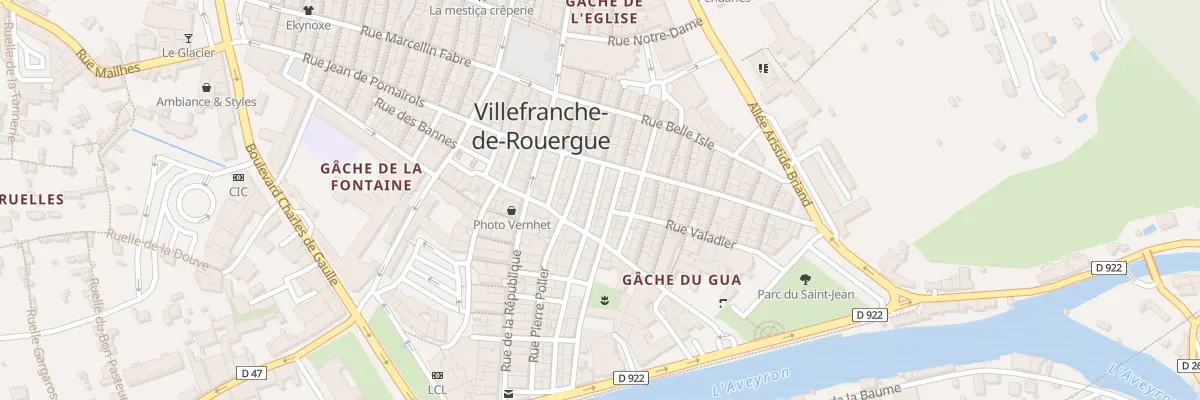 Plan du 5 Rue des Pergameniers à Villefranche-de-Rouergue