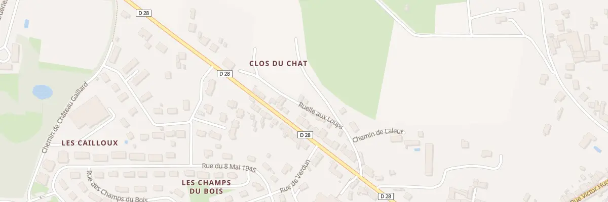 Plan de Rle aux Loups à Reuilly