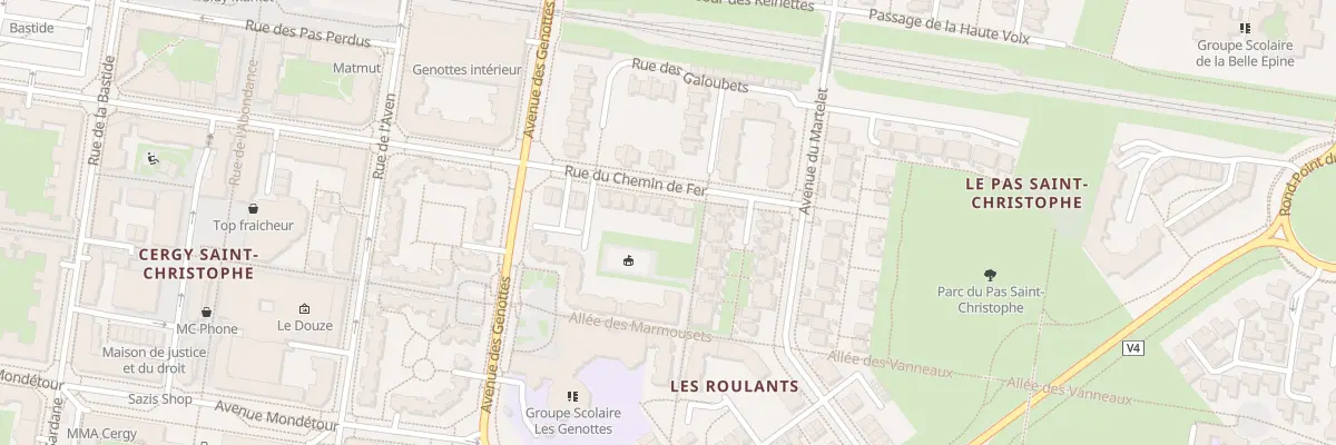 Plan du 5 Rue du Chem de Fer à Cergy