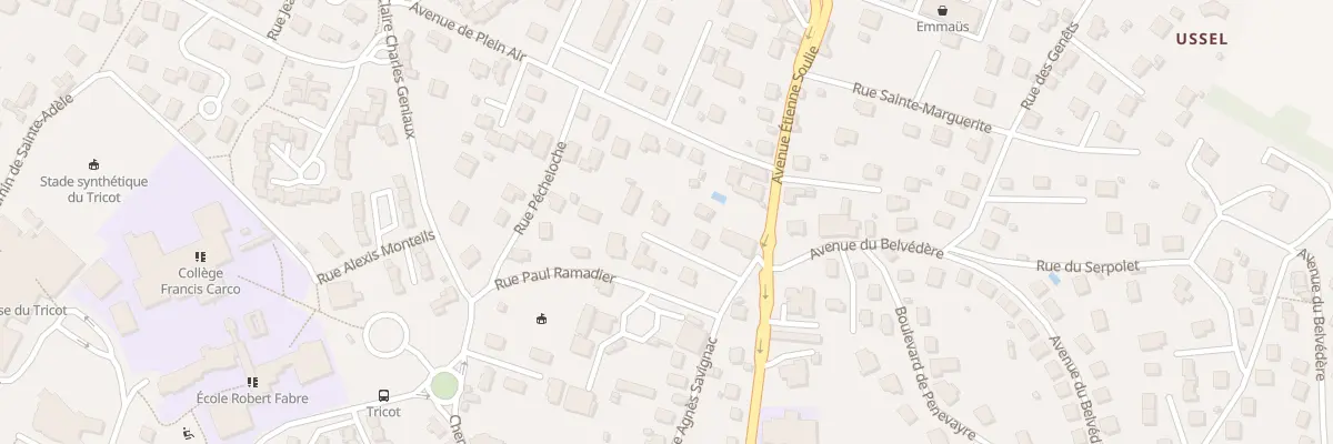 Plan du 9017 Rue Agnes Savignac à Villefranche-de-Rouergue