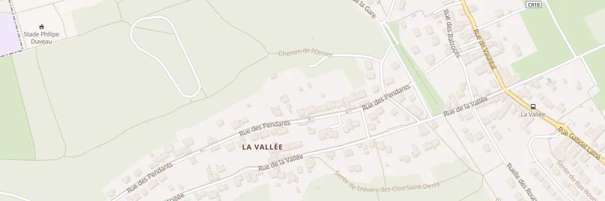 Plan du 14 Rue des Pendants à Jouy-le-Moutier