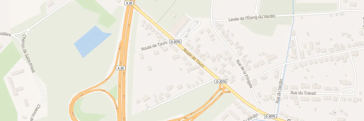 Plan du 21B Rte de Tours à Vierzon