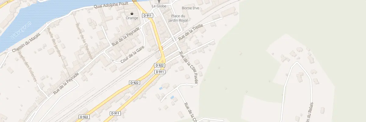 Plan du 10 Rue de la Côte Pavée à Villefranche-de-Rouergue