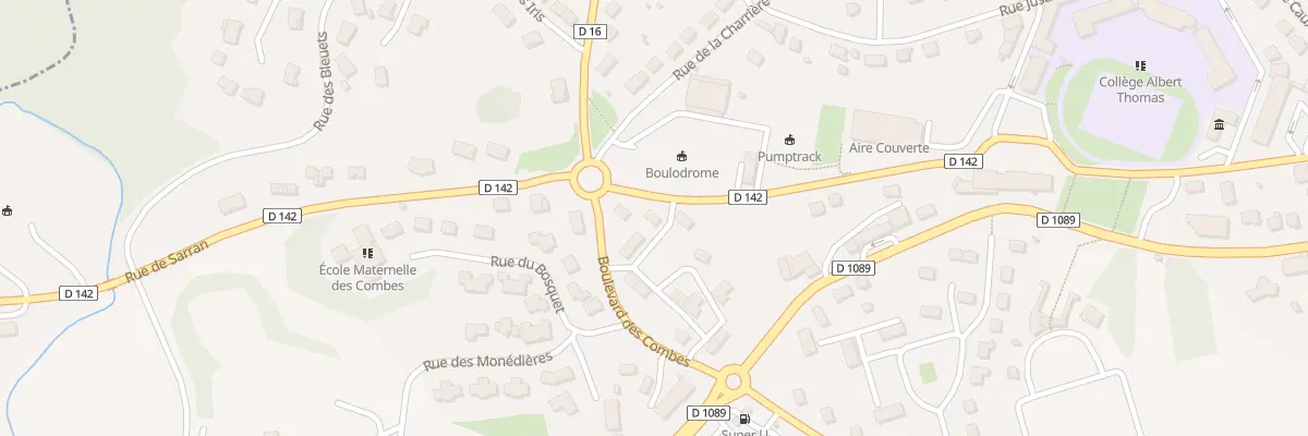 Plan du 2 Cite des Combes à Égletons