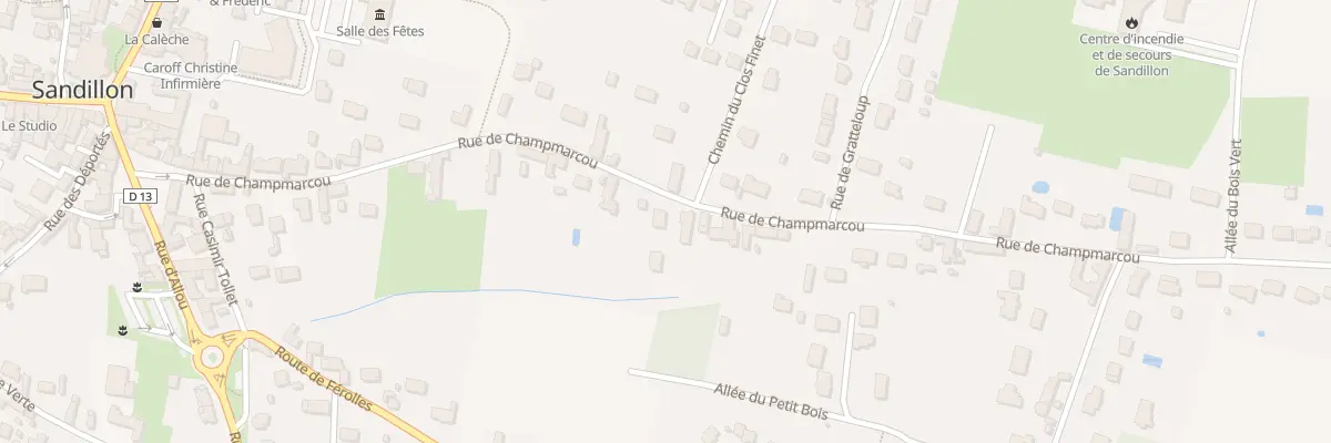 Plan du 348 Rue de Champmarcou à Sandillon