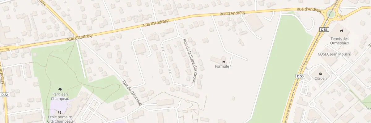 Plan du 19 Rue de la Butte des Groux à Chanteloup-les-Vignes