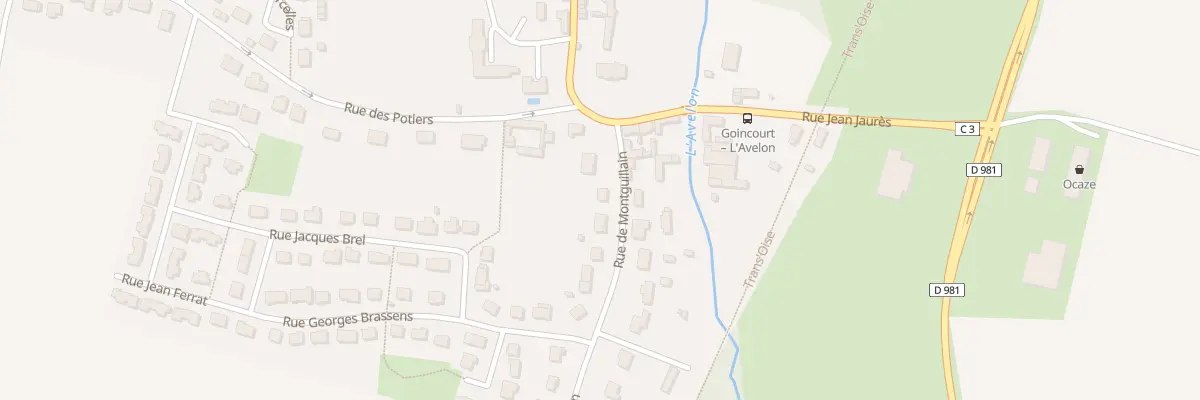 Plan du 4 Rue du Montguillain à Goincourt