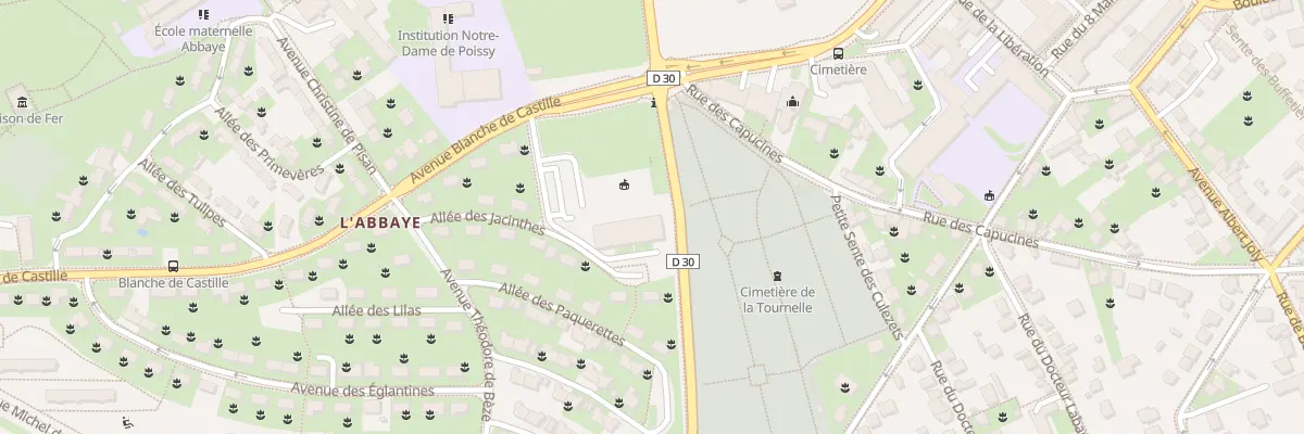 Plan du 3 Av Blanche de Castille à Poissy