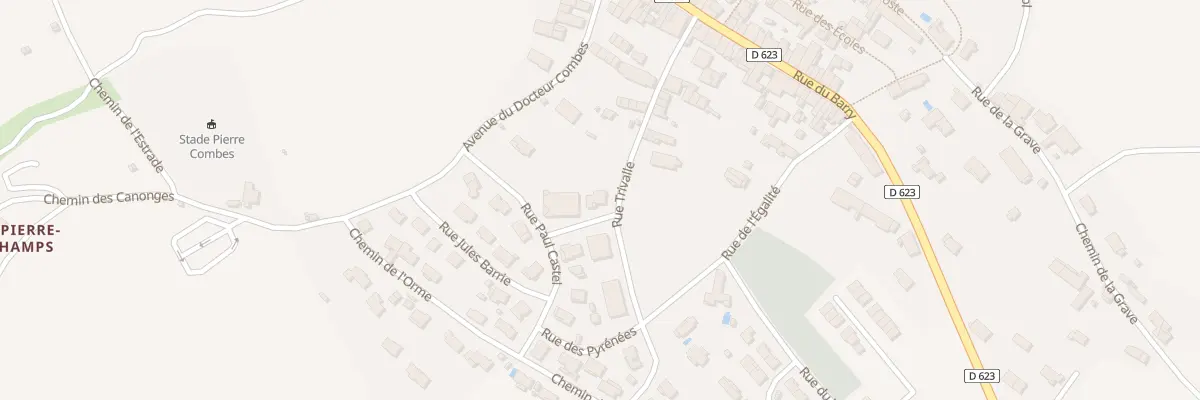 Plan du 6 Rue Trivalle à Villasavary