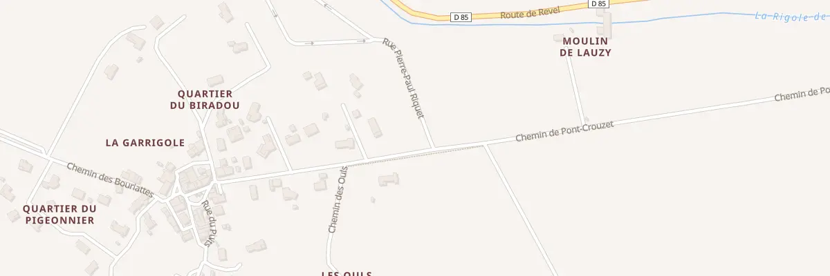 Plan du 18 Rue Pierre-Paul Riquet à Sorèze