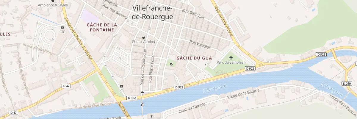 Plan du 22 Rue du Sénéchal à Villefranche-de-Rouergue