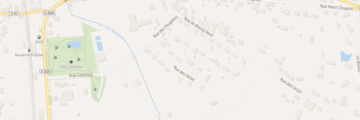 Plan du 3 Rue des Abies à Nouan-le-Fuzelier