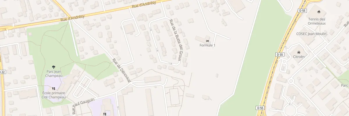 Plan du 31 Rue de la Butte des Groux à Chanteloup-les-Vignes