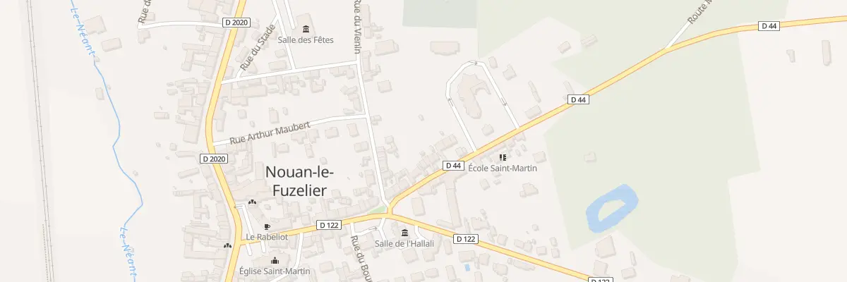 Plan du 13 Rue du Château à Nouan-le-Fuzelier