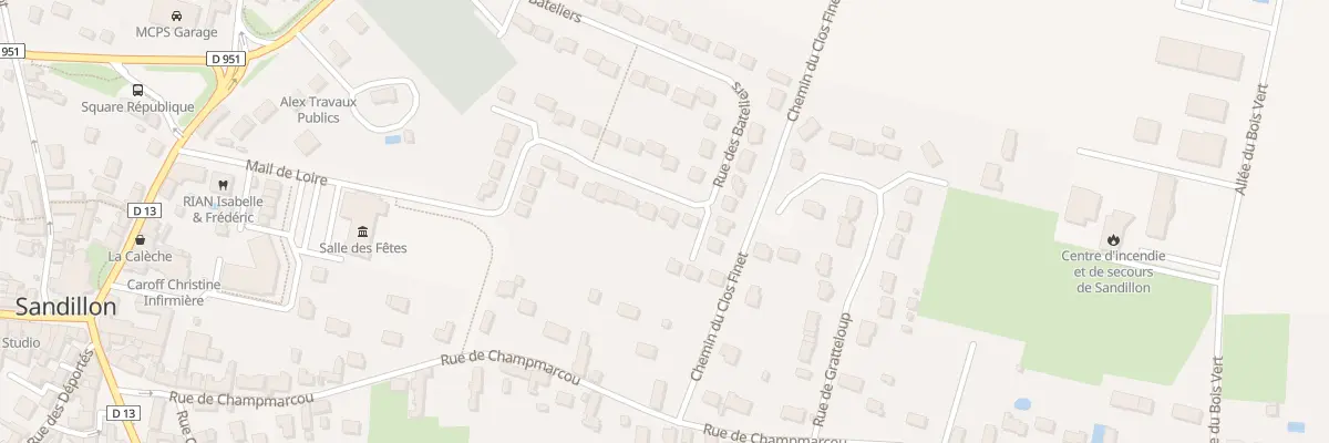 Plan du 20 Rue des Bateliers à Sandillon