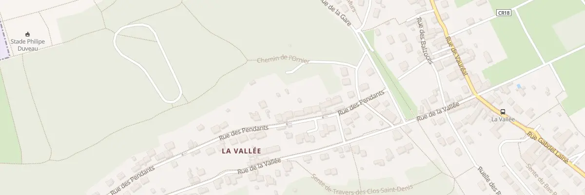 Plan du 12 Rue des Pendants à Jouy-le-Moutier